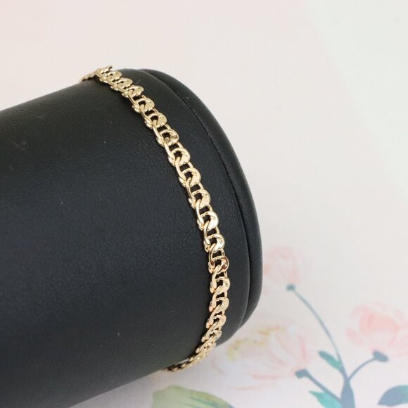 "Elegant Rose Gold Plated Chain Bracelet for Women, XPBL1100 - Picture 6 of 12